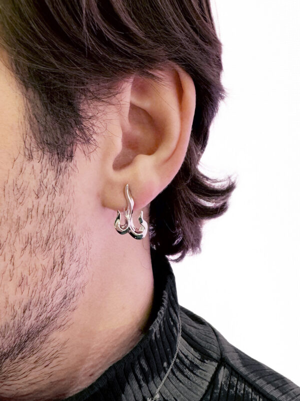 GLINT EARRINGS - RHODIUM - Image 5