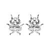 AUREATE EARRINGS - RHODIUM