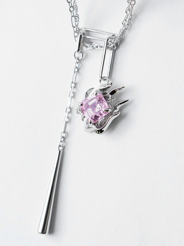 NIGHT FIRE DUO-CHAIN NECKLACE - Image 5
