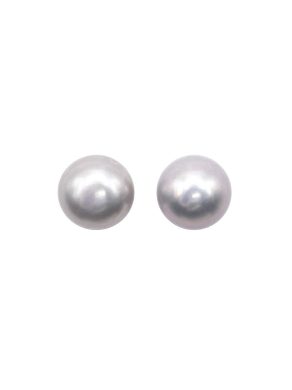 PEARL DOTS EARRINGS - GREY