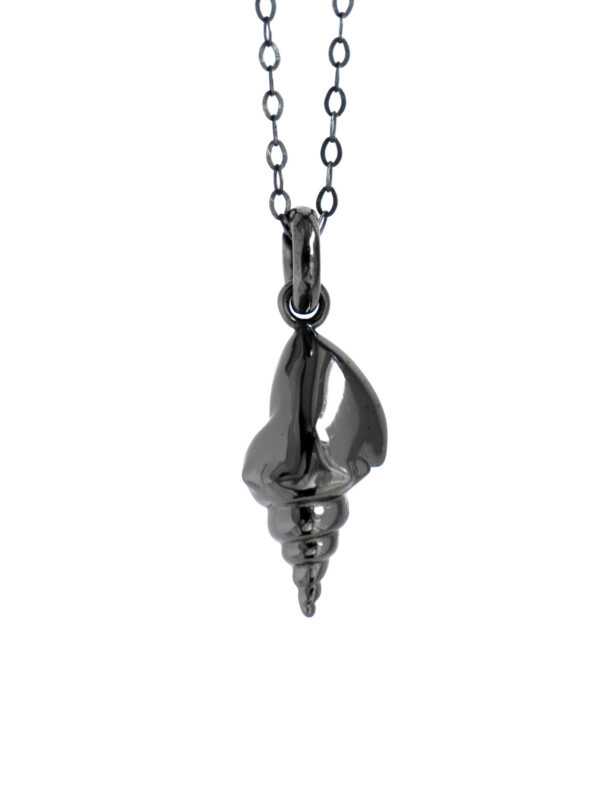 NIGHT SHELL NECKLACE - BLACK - Image 3