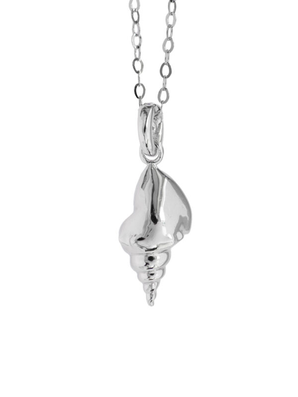 NIGHT SHELL NECKLACE - RHODIUM