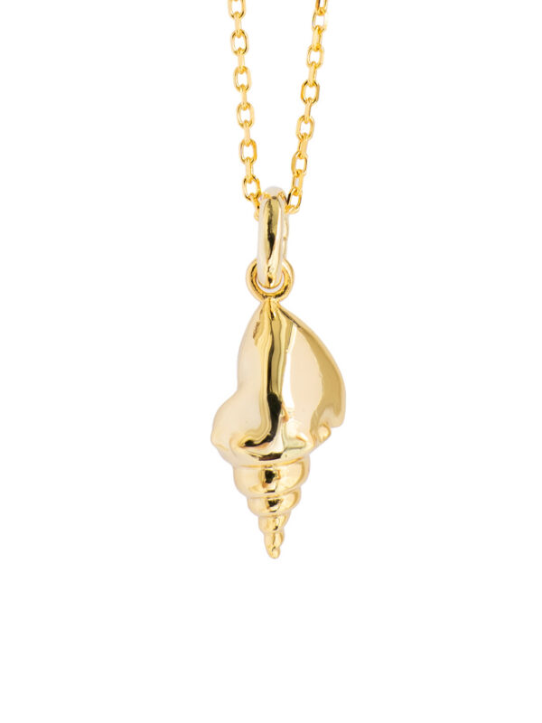 NIGHT SHELL NECKLACE – GOLD - Image 3