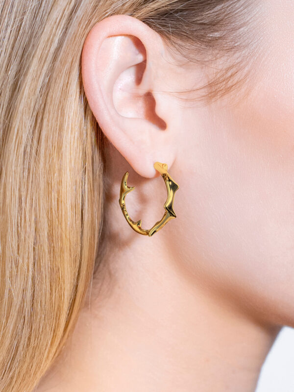 MILAM HOOP - GOLD VERMEIL - Image 3