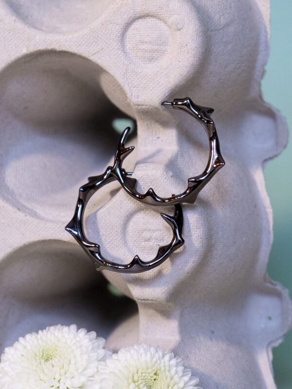 MILAM HOOP - BLACK VERMEIL - Image 3