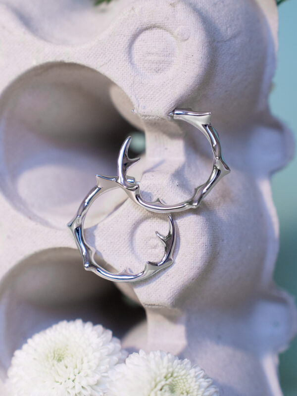 MILAM HOOP - RHODIUM VERMEIL - Image 4