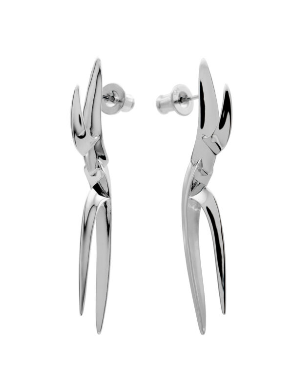 SAMTEN EARRINGS - RHODIUM VERMEIL