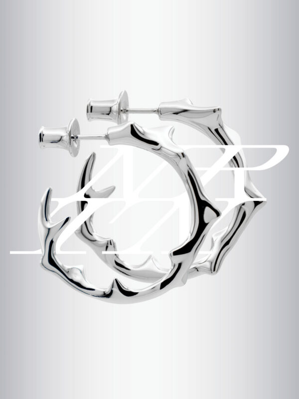 MILAM HOOP - RHODIUM VERMEIL - Image 5