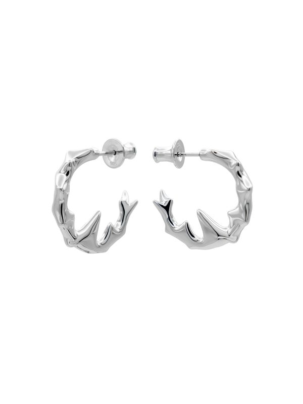 CHIKHAI HOOP - RHODIUM VERMEIL