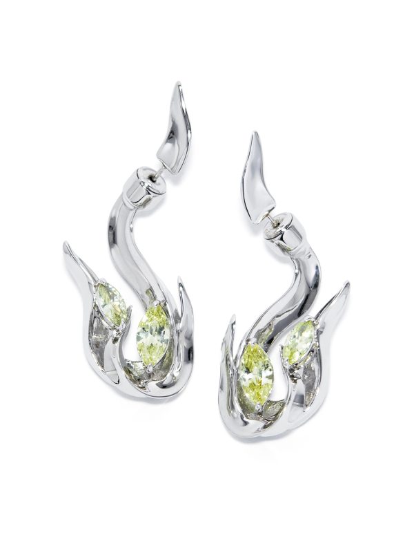 FERVID LIME GEM EARRINGS